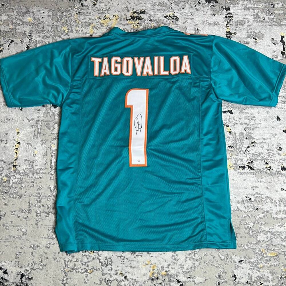 Autographed  Tua Tagovailoa Miami Dolphins Jersey